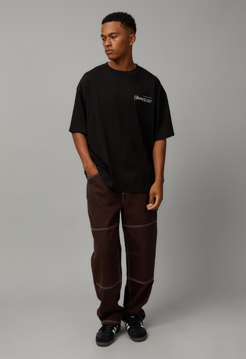 Factorie - Box fit unified T-shirt - black/staten island