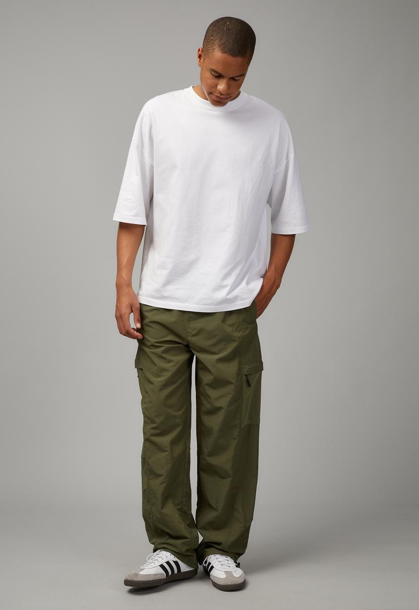 Factorie - Utility nylon trackpant - moss
