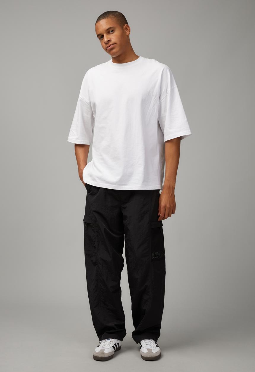Factorie - Utility nylon trackpant - black