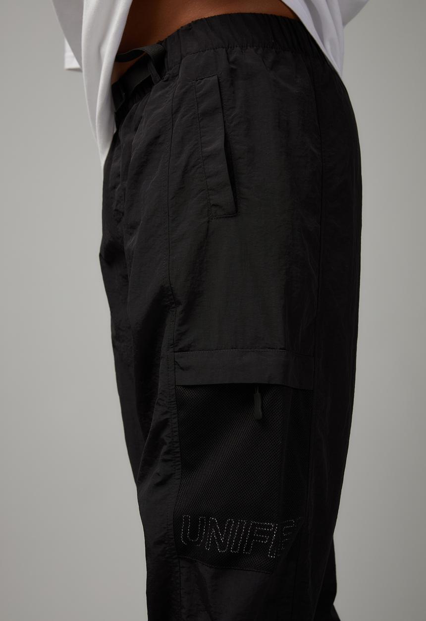 Factorie - Utility nylon trackpant - black
