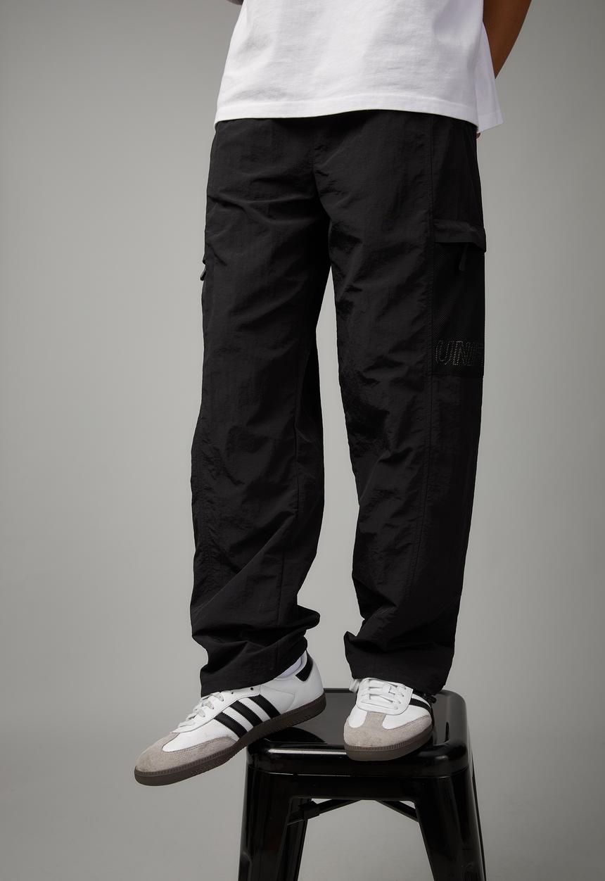 Factorie - Utility nylon trackpant - black