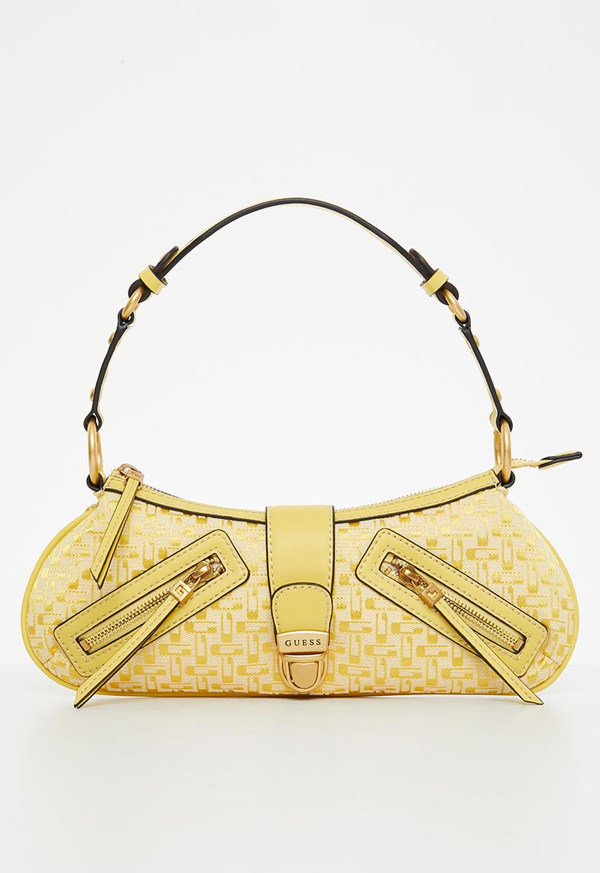GUESS - Belle vintage tp zip shldr bag - lemon logo