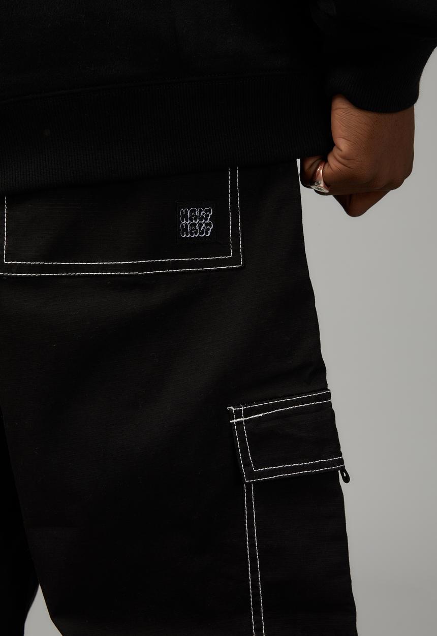 Factorie - Relaxed utility pant - black