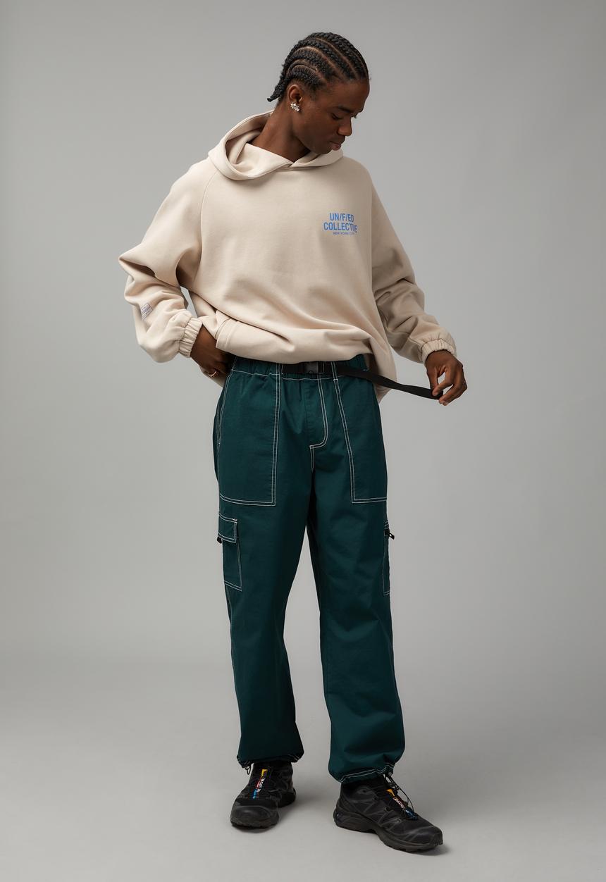 Factorie - Relaxed utility pant - vibrant teal
