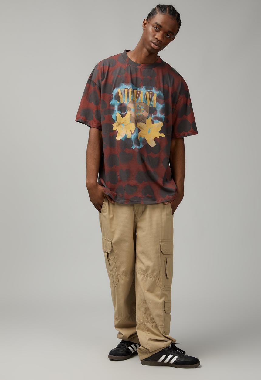 Factorie - Baggy rip stop cargo pant - bark