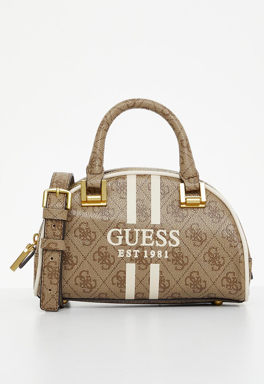 GUESS - Mildred mini bowler - latte logo