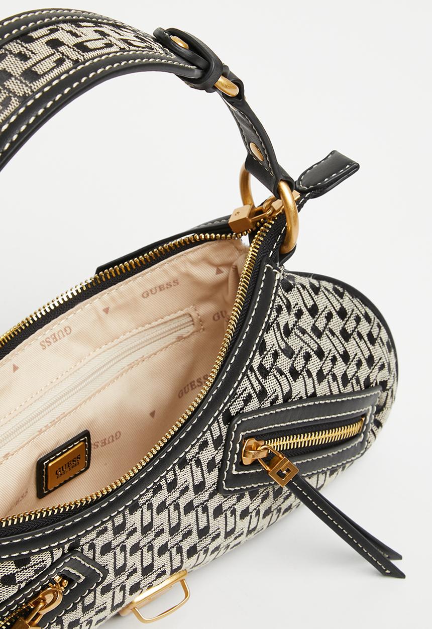 GUESS - Belle vintage tp zip shldr bag - black logo