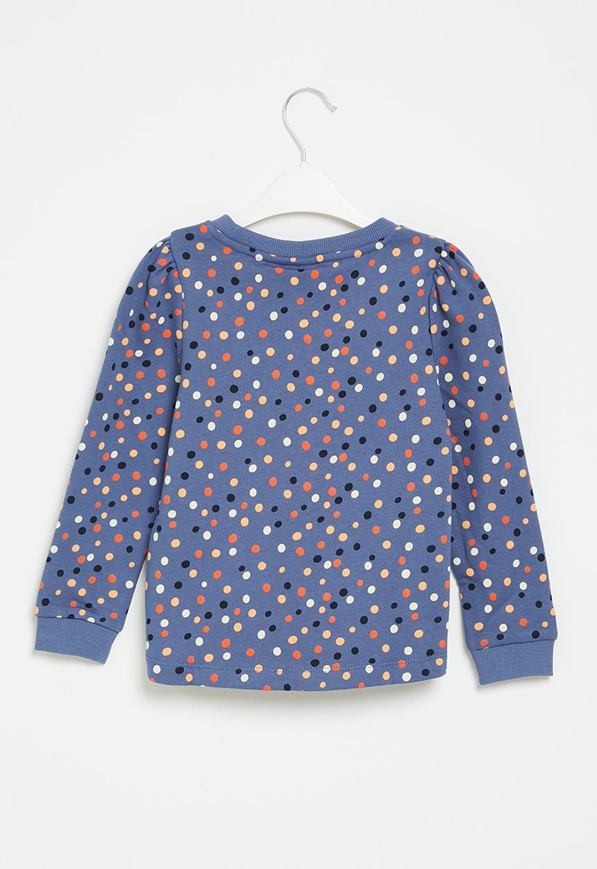 Name It - Nmfvianja ls sweat bru tt - bijou blue