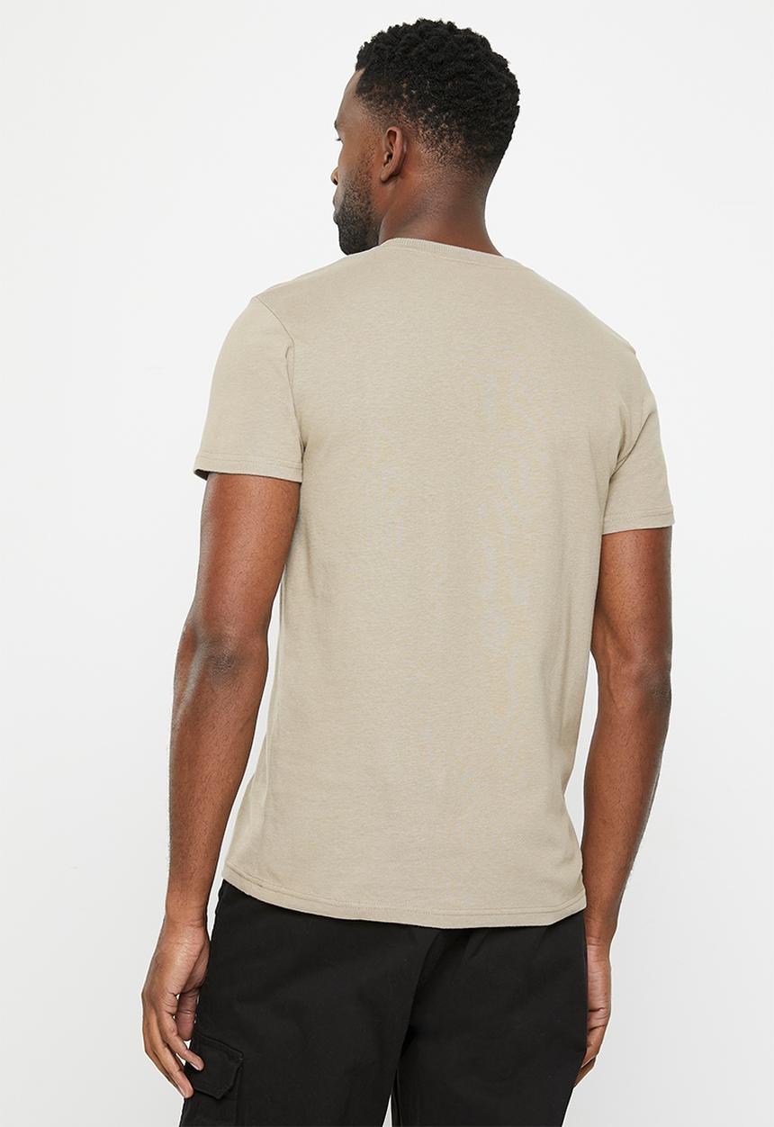 Superdry. - Cl tee - stone dark grey