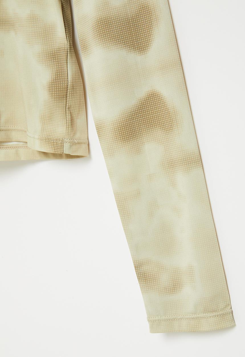 Factorie - Sheer long sleeve top - heat map & neutral