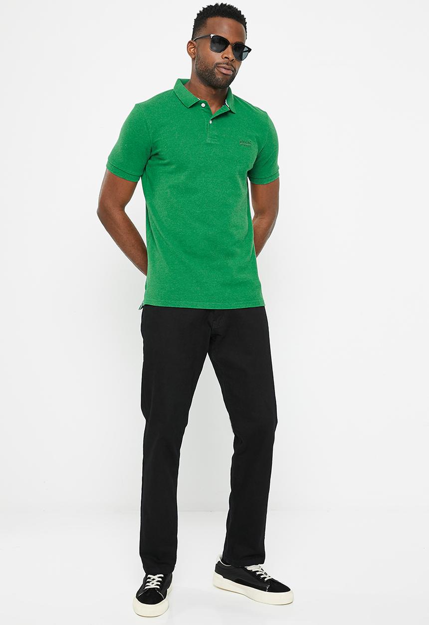 Superdry. - Classic pique polo - field green marl