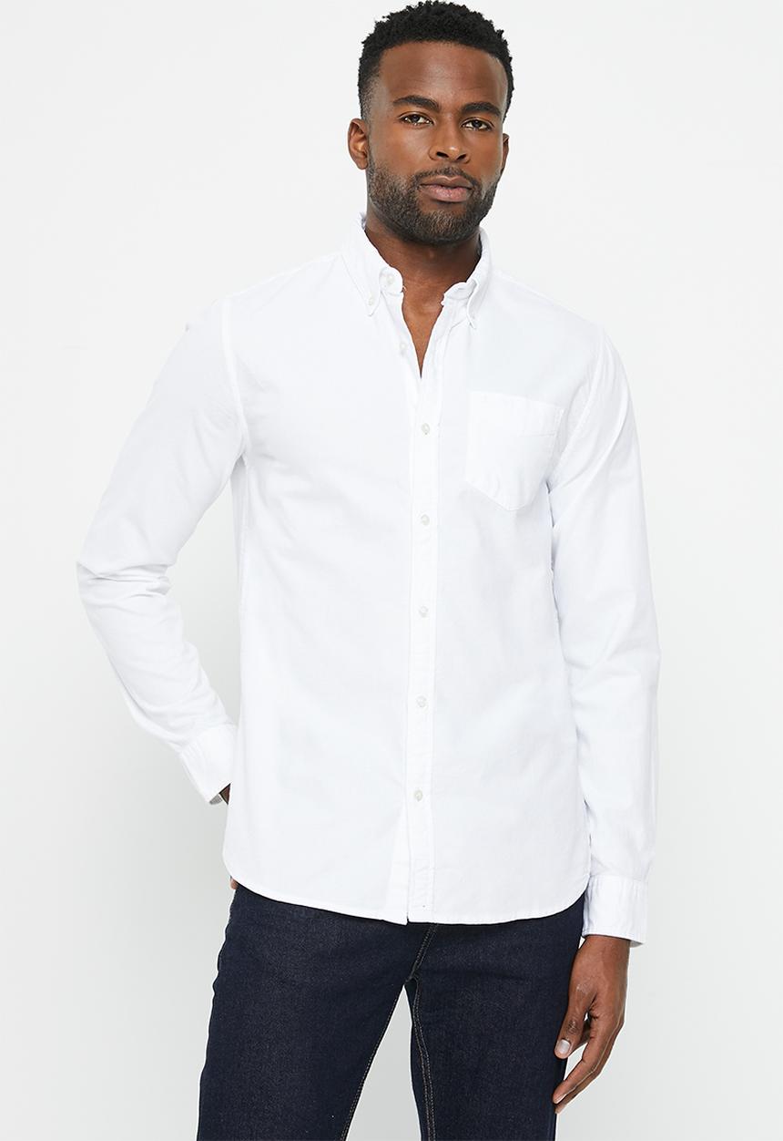 Superdry. - Vintage washed oxford shirt - optic
