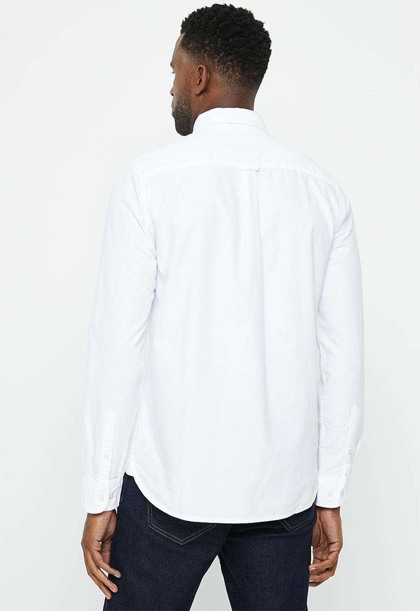 Superdry. - Vintage washed oxford shirt - optic