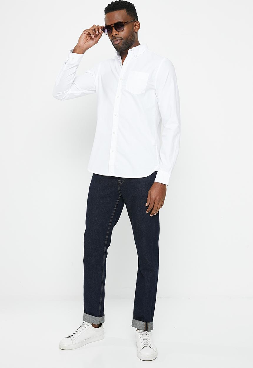 Superdry. - Vintage washed oxford shirt - optic