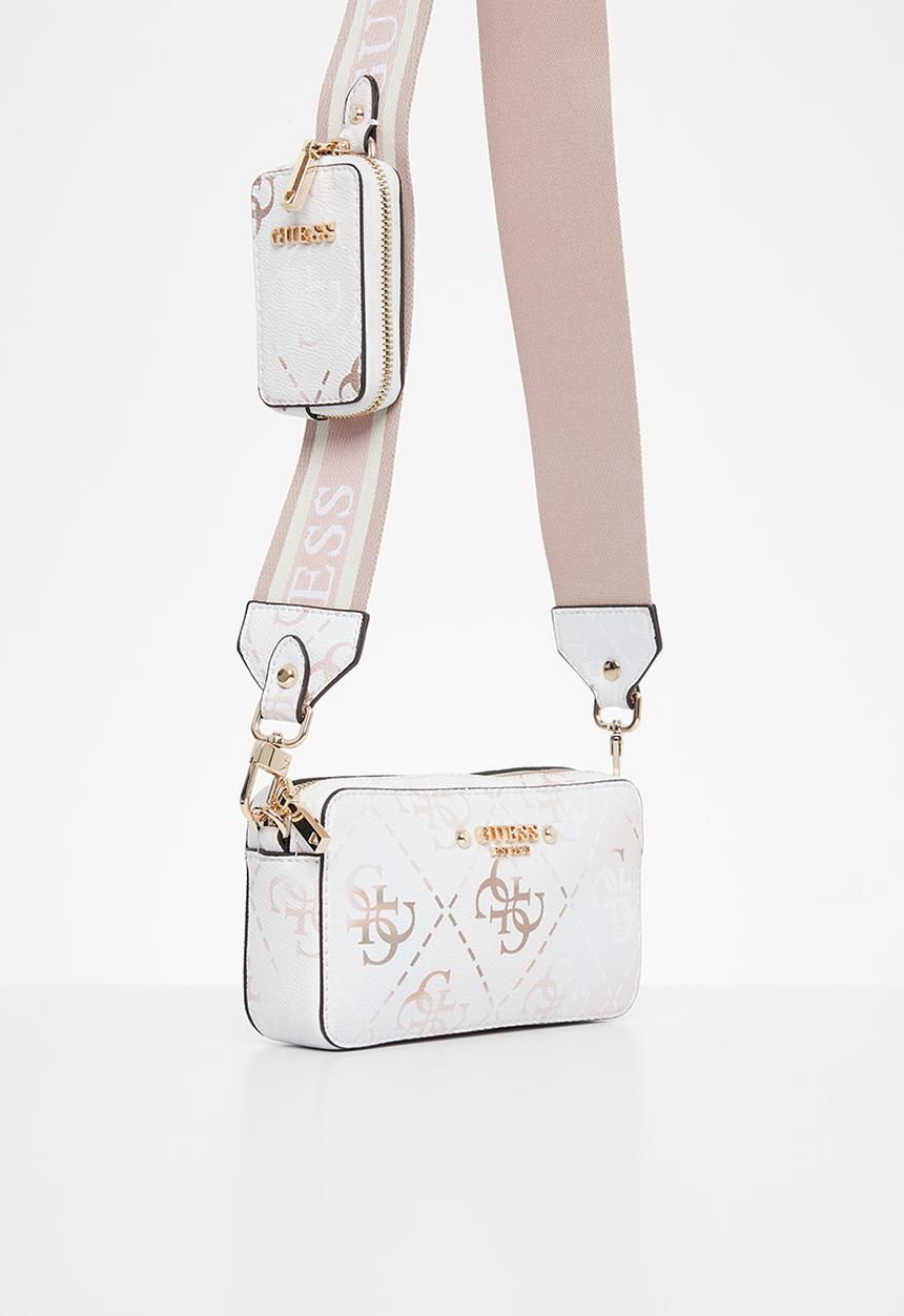 GUESS - Rea mini crossbody camera - white ombre logo