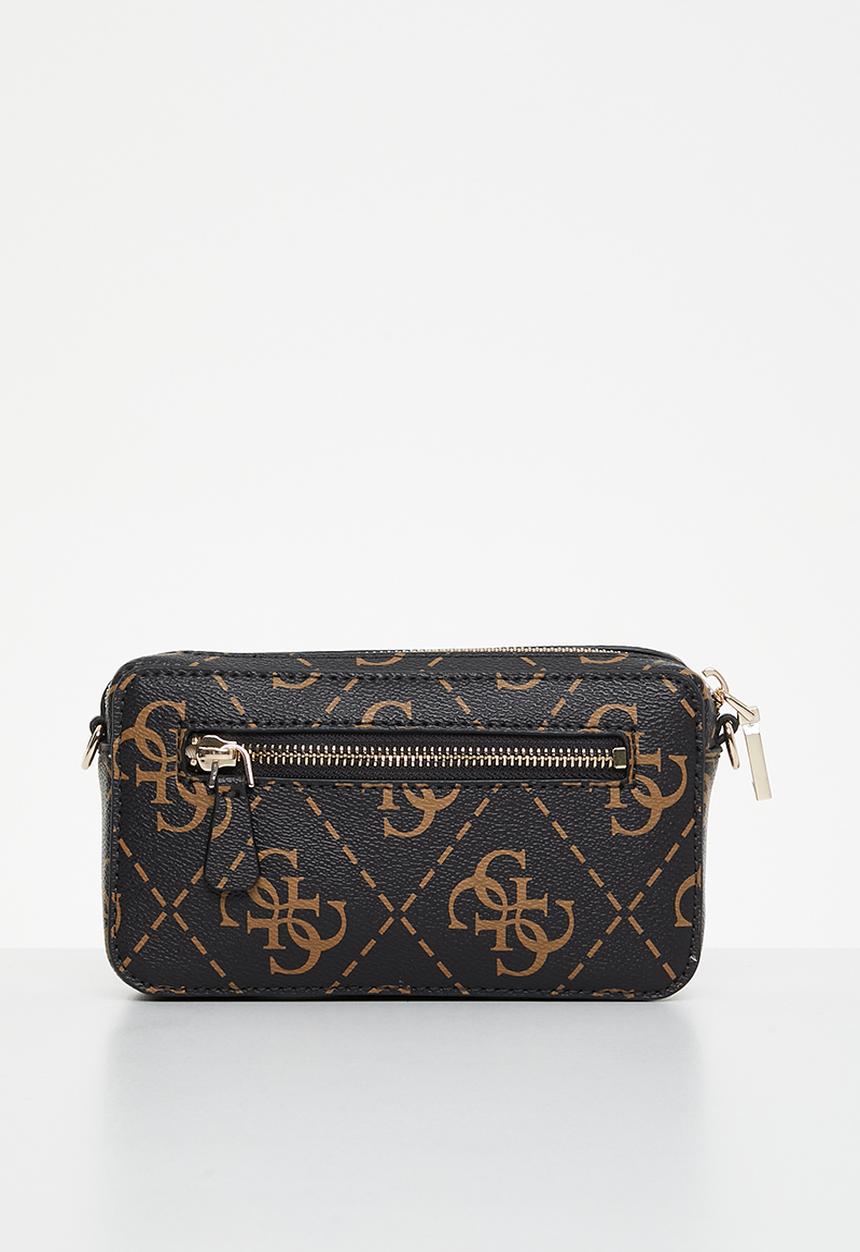 GUESS - Rea mini crossbody camera - brown logo