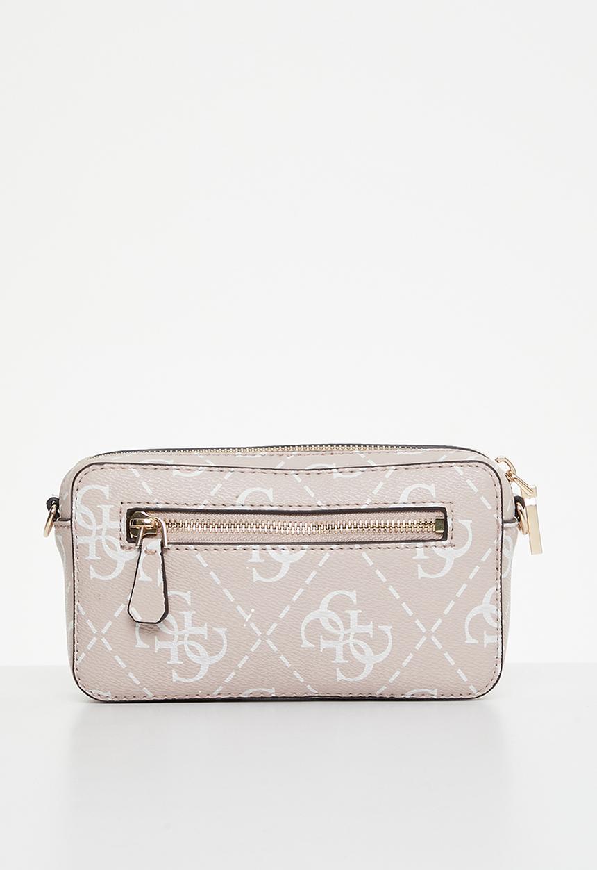 GUESS - Rea mini crossbody camera-rosewood logo