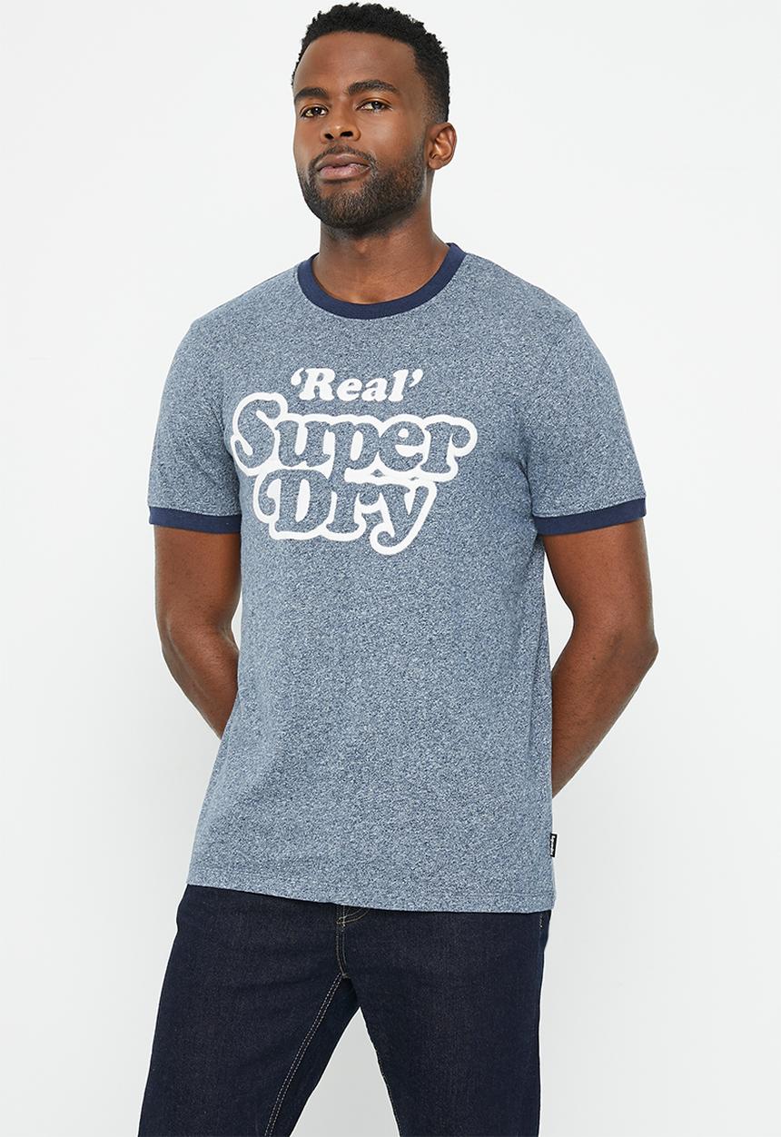 Superdry. - Vintage cooper class rngr tee - frosted navy grit