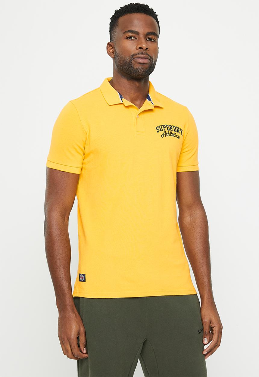 Superdry. - Vintage superstate polo - springs yellow