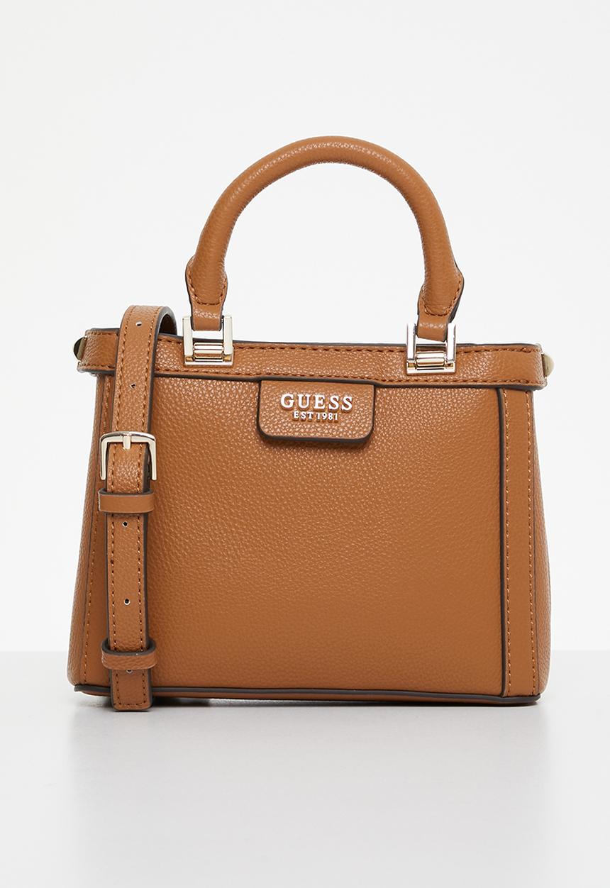 GUESS - Angy mini satchel - cognac