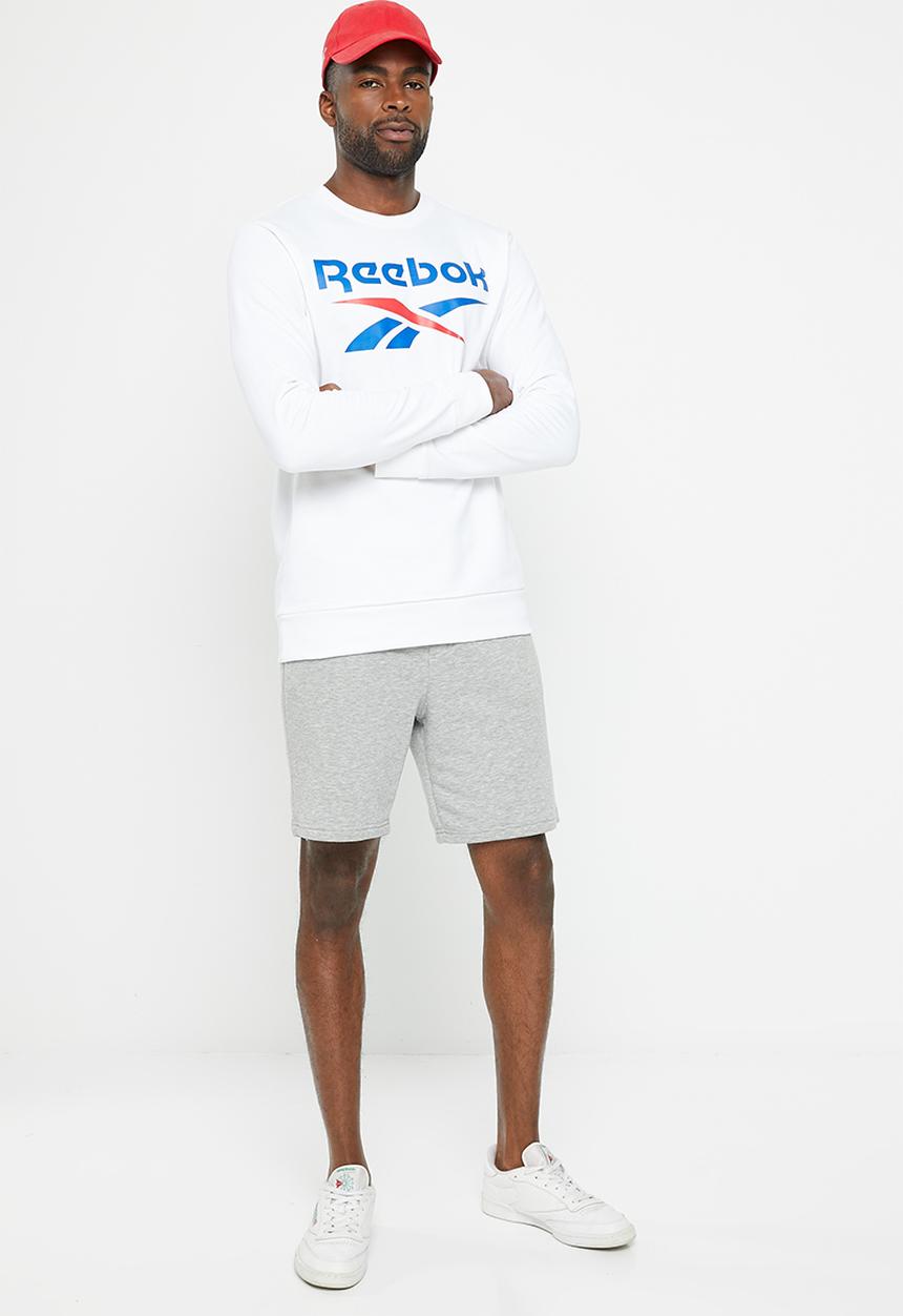 Reebok - Ri flc big logo crew - white