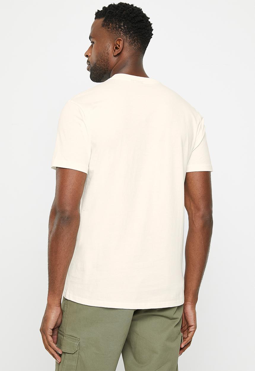 POLO - Mens pjc short sleeve pocket tee - stone 