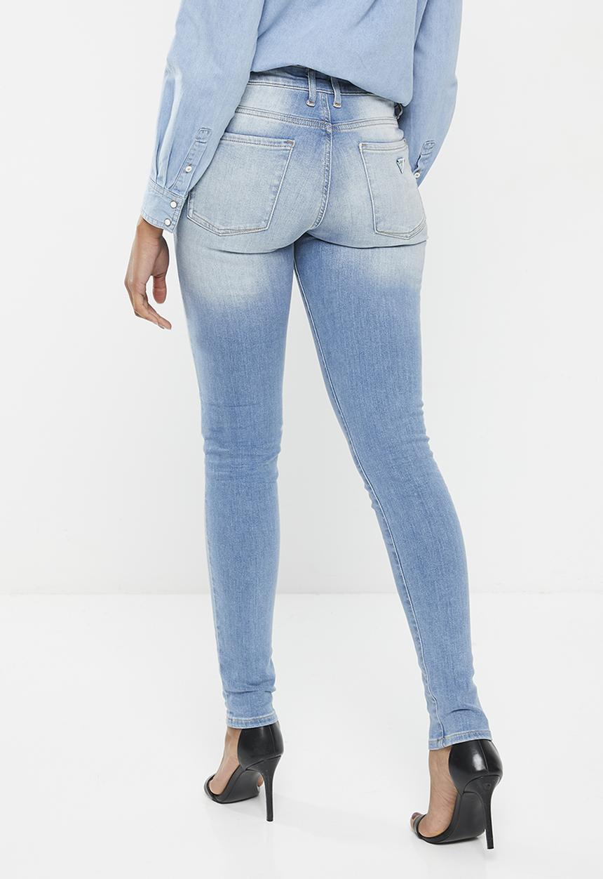 GUESS - Lds anette mid rise - light blue