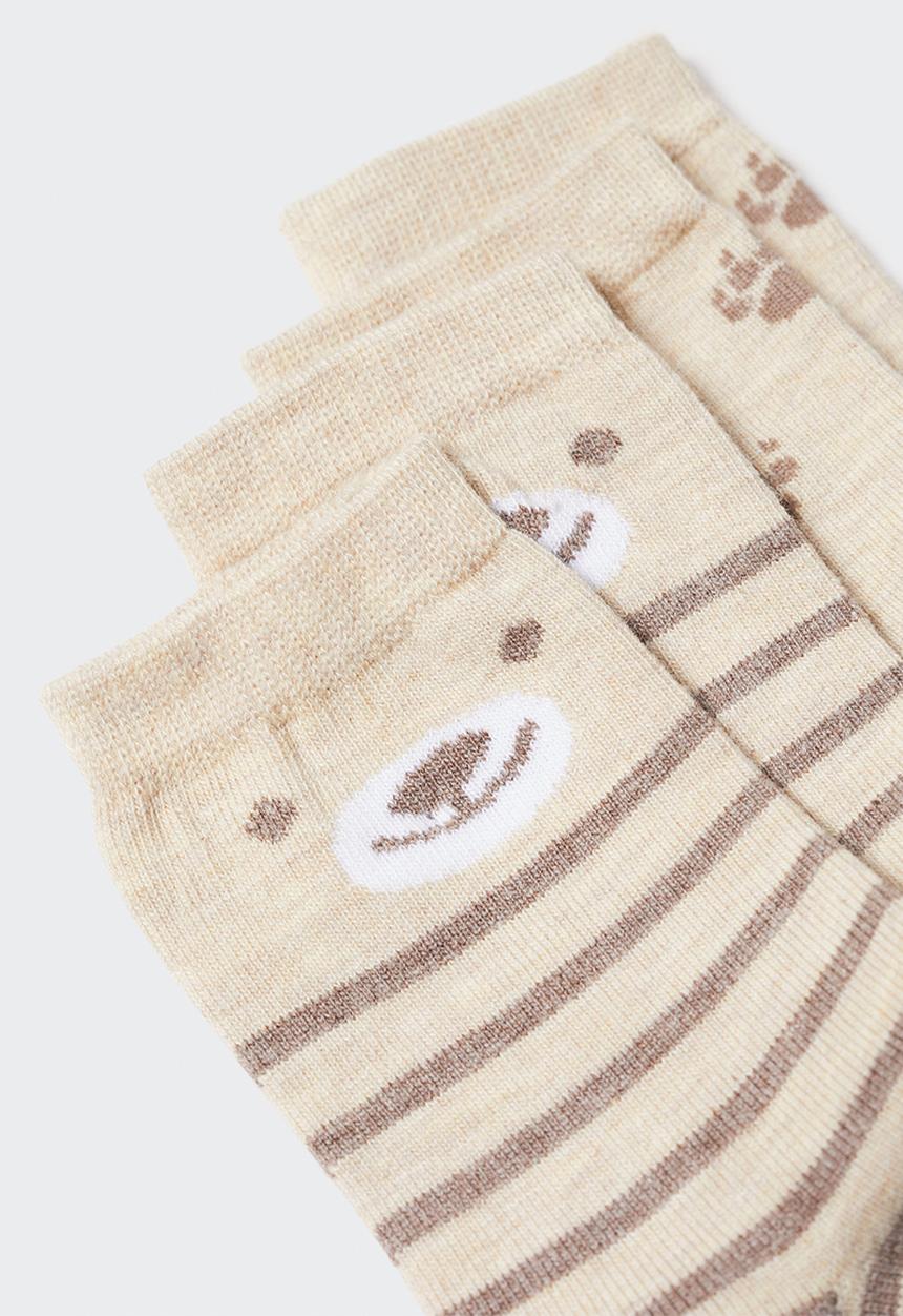 MANGO - Socks oso - sand