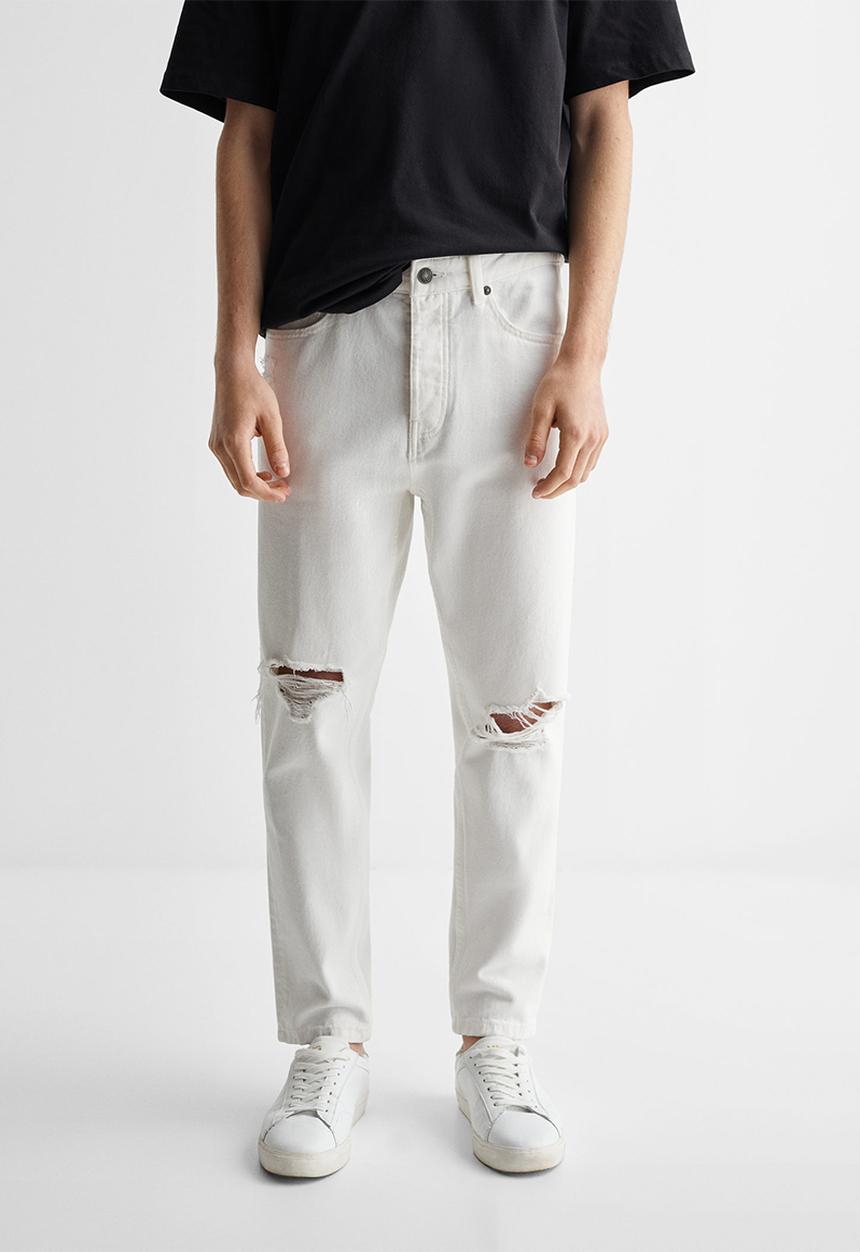 MANGO - Jeans tapfitbr - whiite