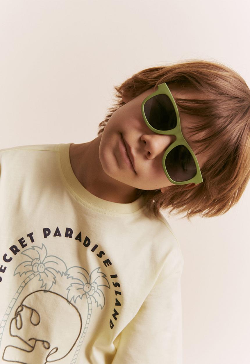 MANGO - Sunglasses squarek - khaki