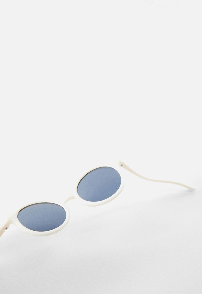 MANGO - Sunglasses round - off white