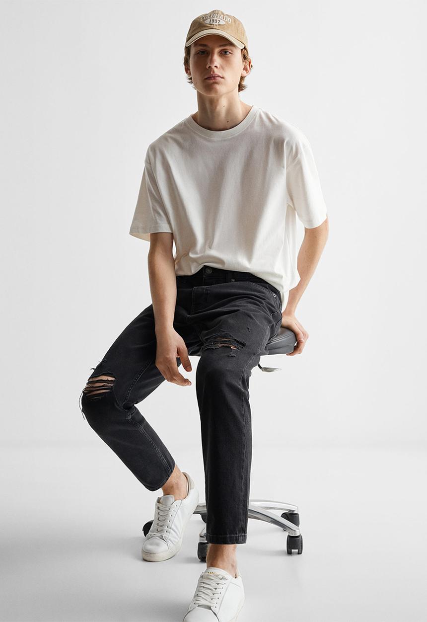 MANGO - Jeans tapfitbr - black denim