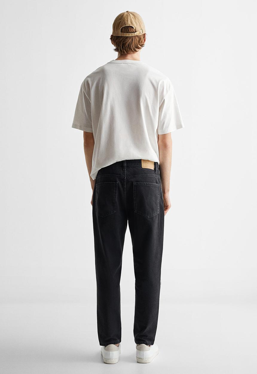 MANGO - Jeans tapfitbr - black denim