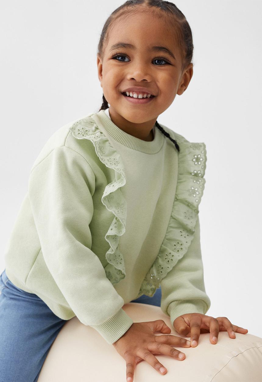 MANGO - Sweatshirt lisa - pastel green
