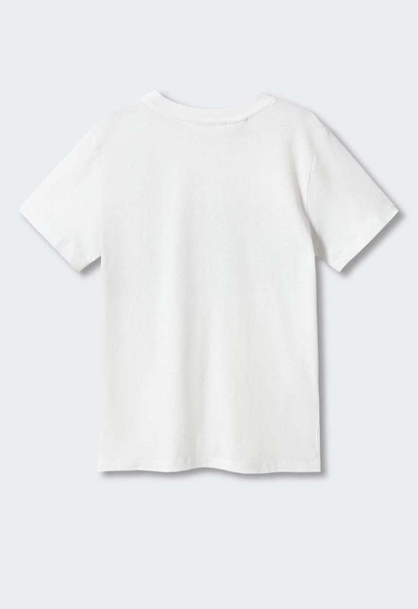 MANGO - T-shirt assemble - offwhite