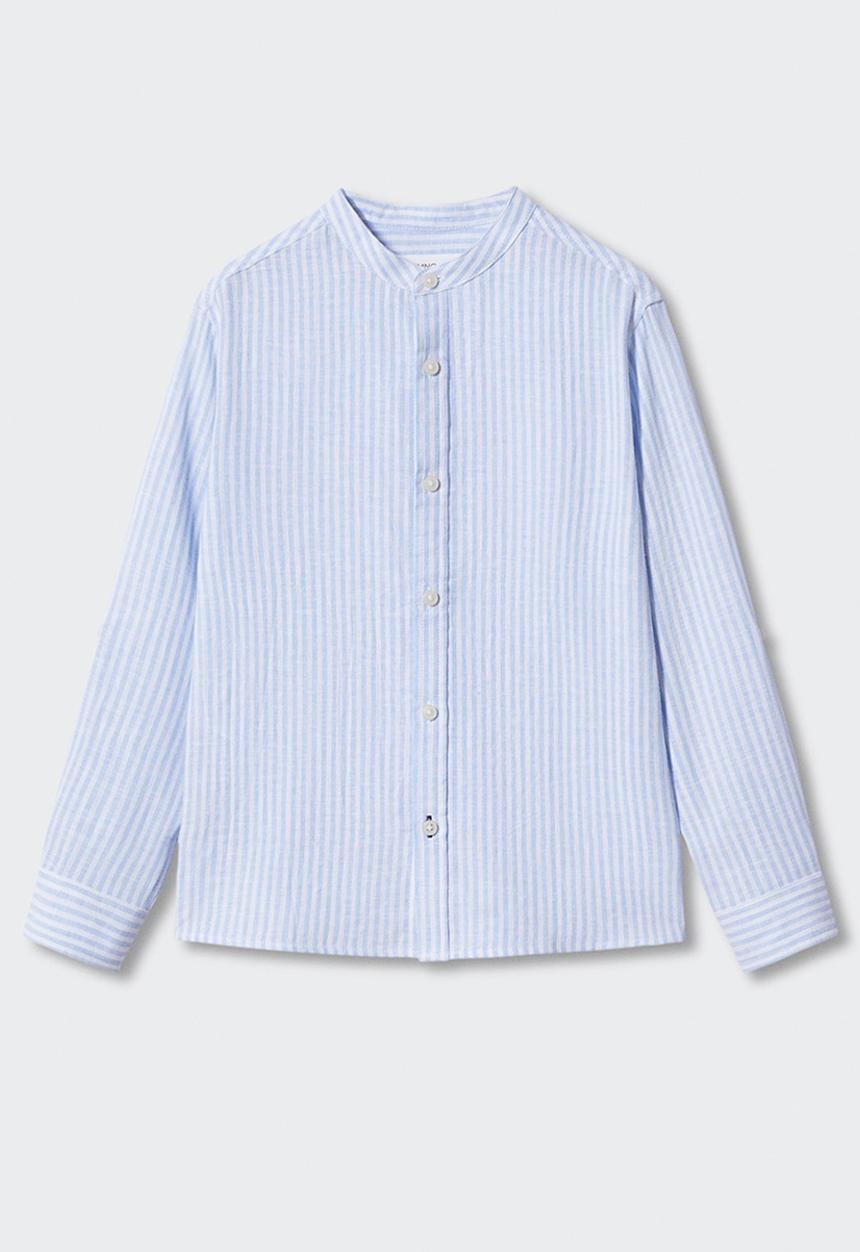 MANGO - Shirt form - sky-blue