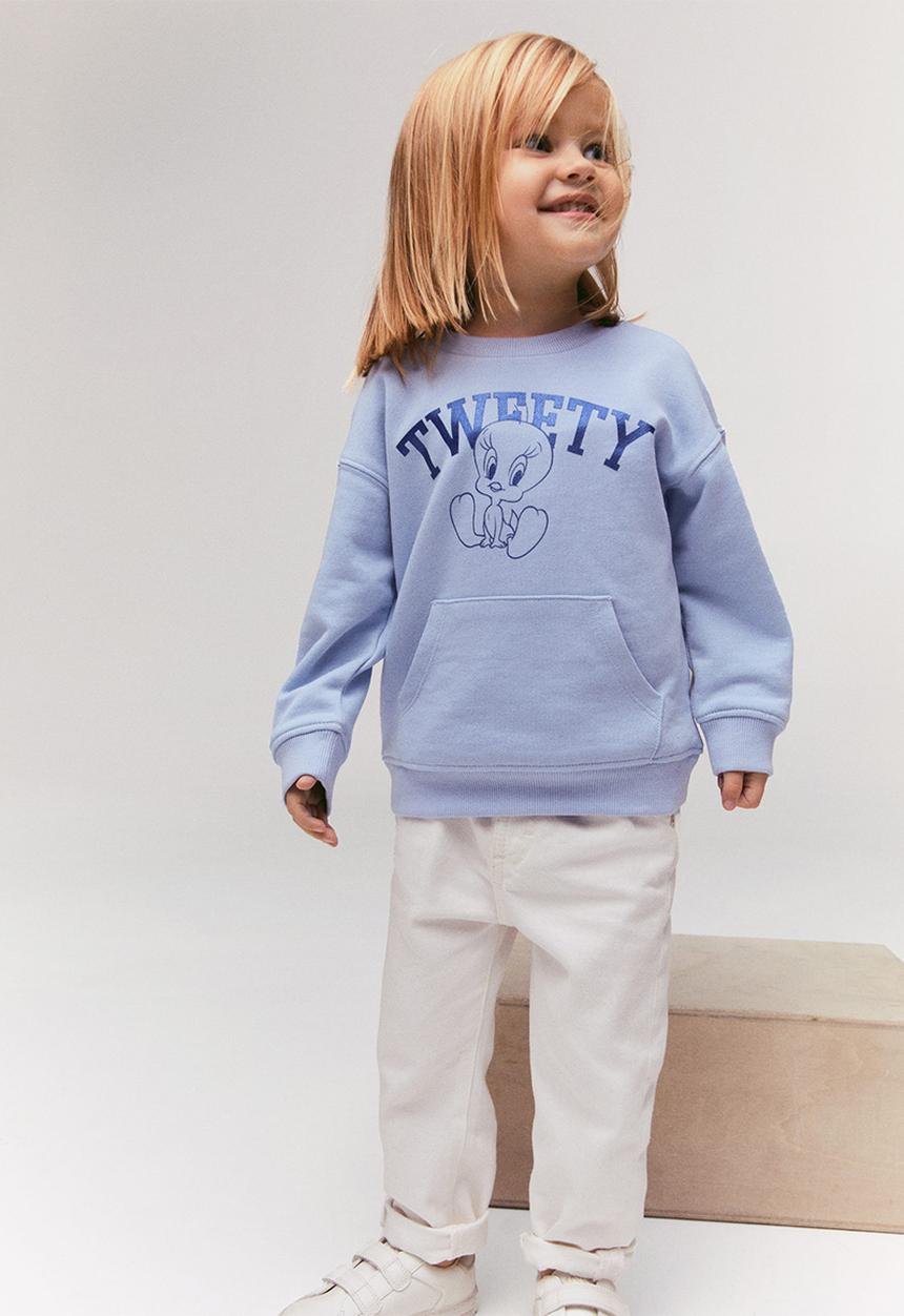 MANGO - Sweatshirt tweetyb - sky-blue