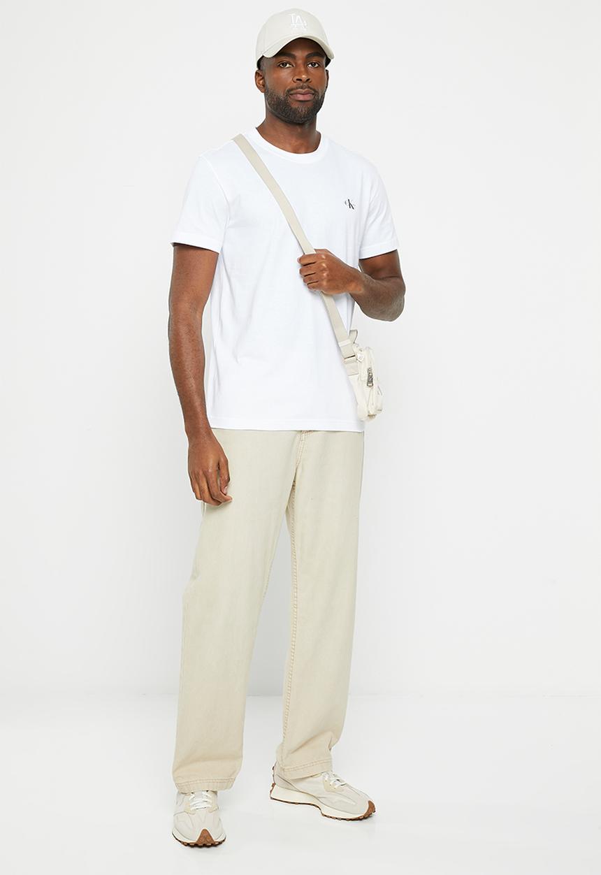 Calvin Klein - 2 Pack monologo T-shirt - warm toffee & bright white