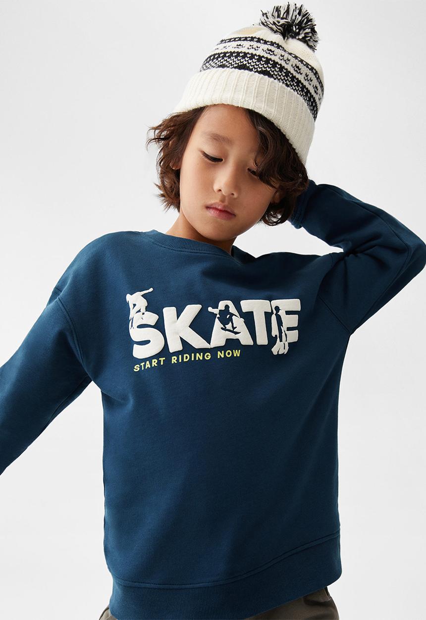 MANGO - Sweatshirt riding - blue