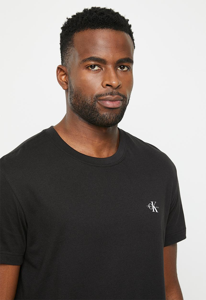 Calvin Klein - 2 Pack monologo T-shirt - iceland blue & ck black