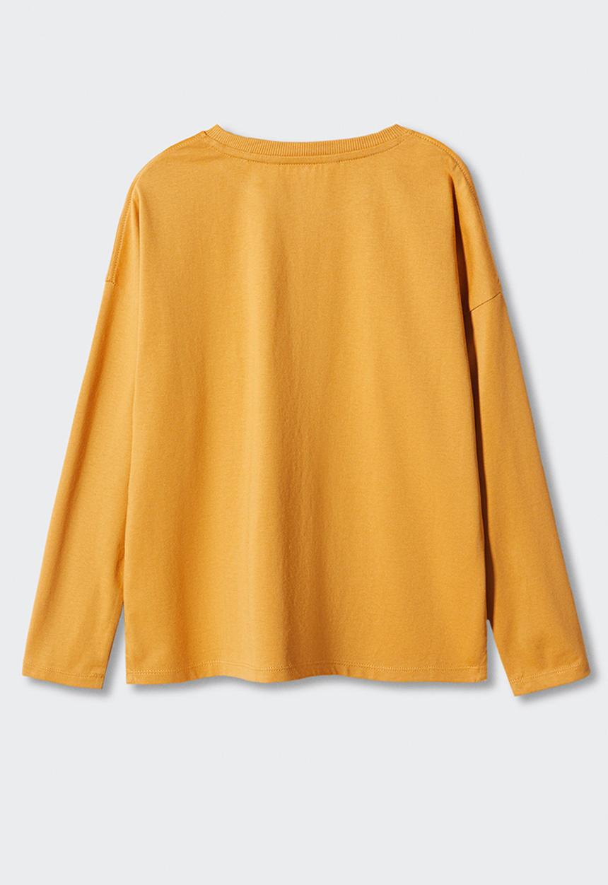 MANGO - T-shirt helmet - mustard
