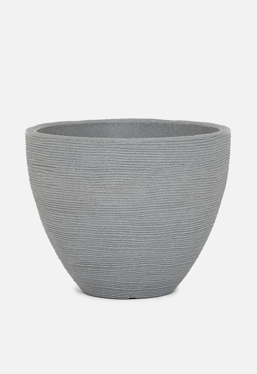 H&S - Silhouette planter - charcoal
