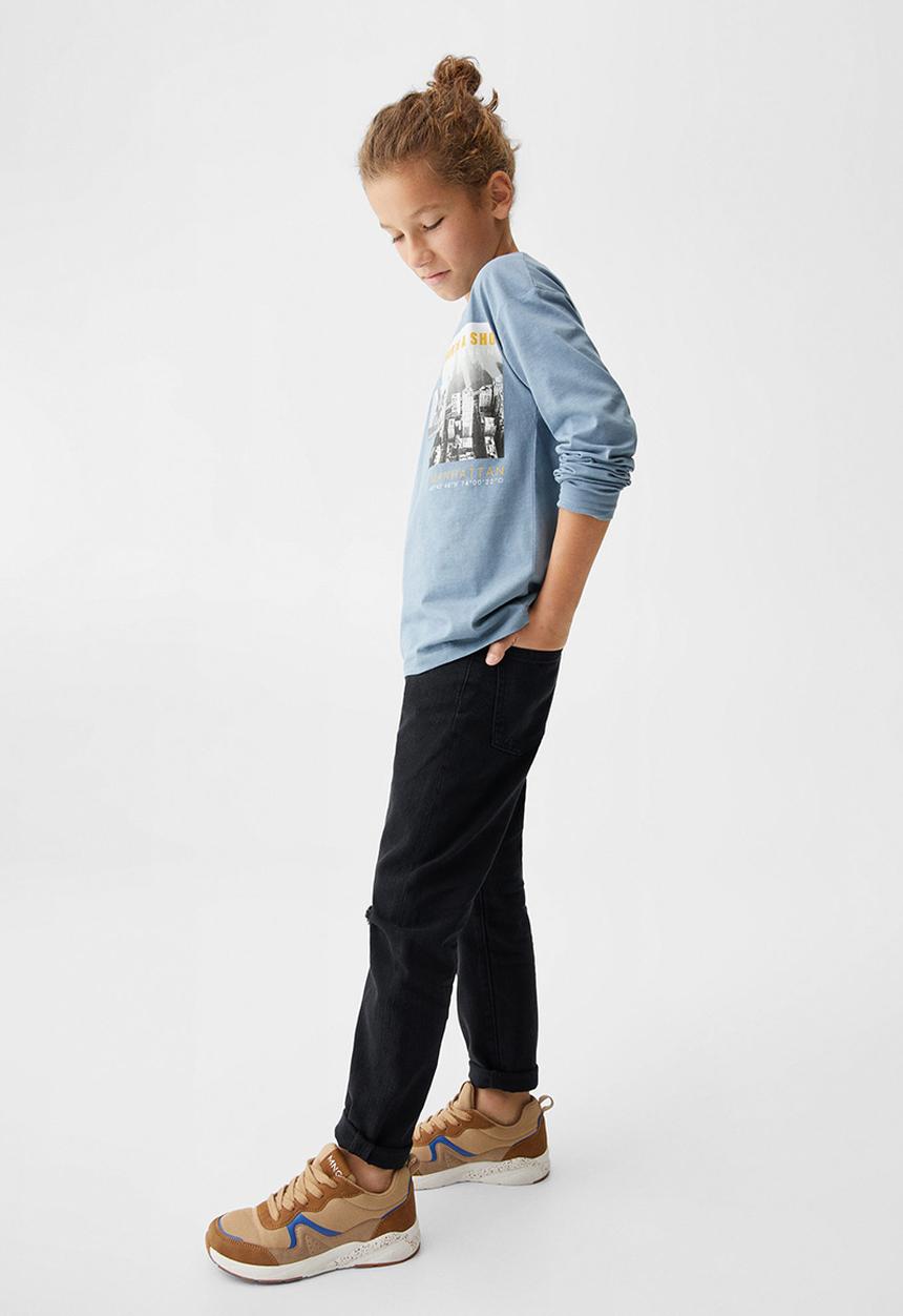 MANGO - T-shirt stay - blue