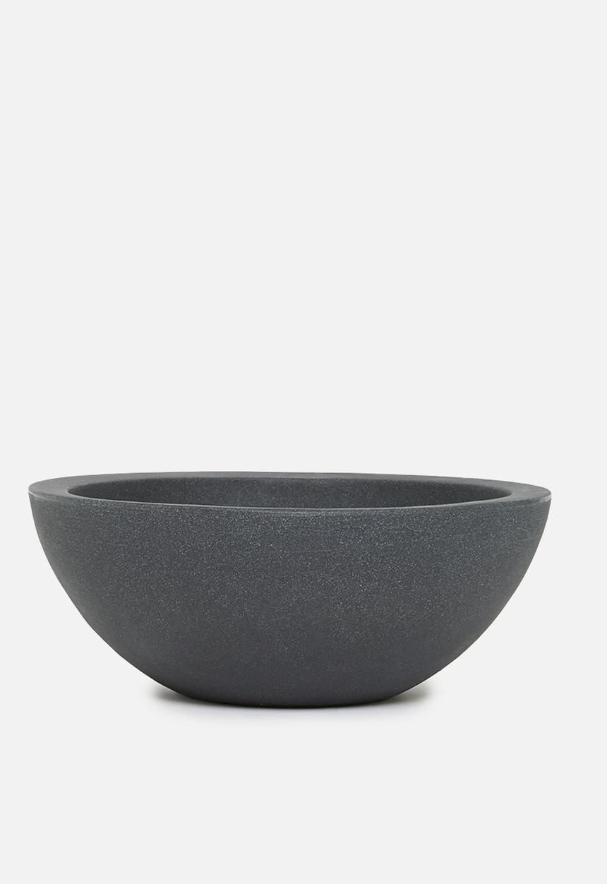 H&S - Sammy planter bowl - charcoal