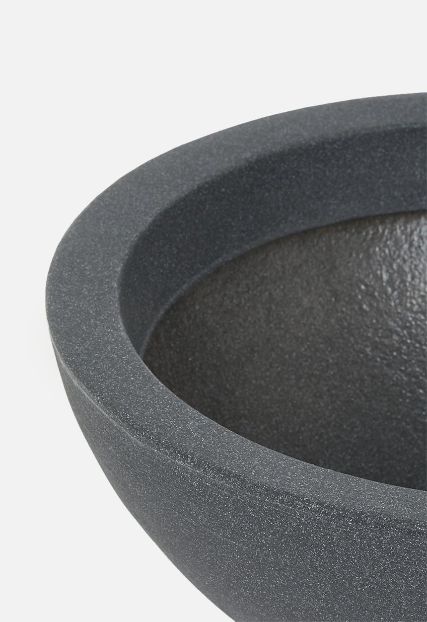 H&S - Sammy planter bowl - charcoal