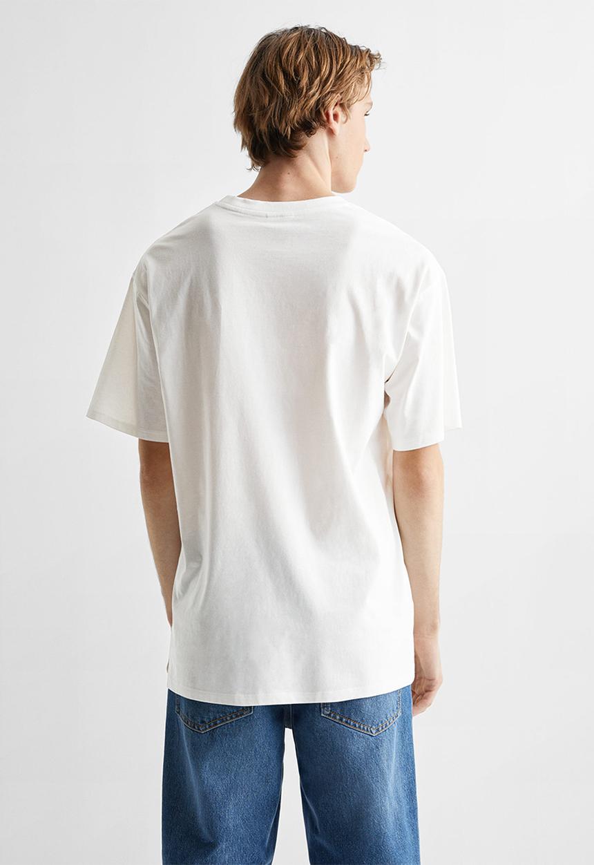 MANGO - T-shirt nirvana3 - off white