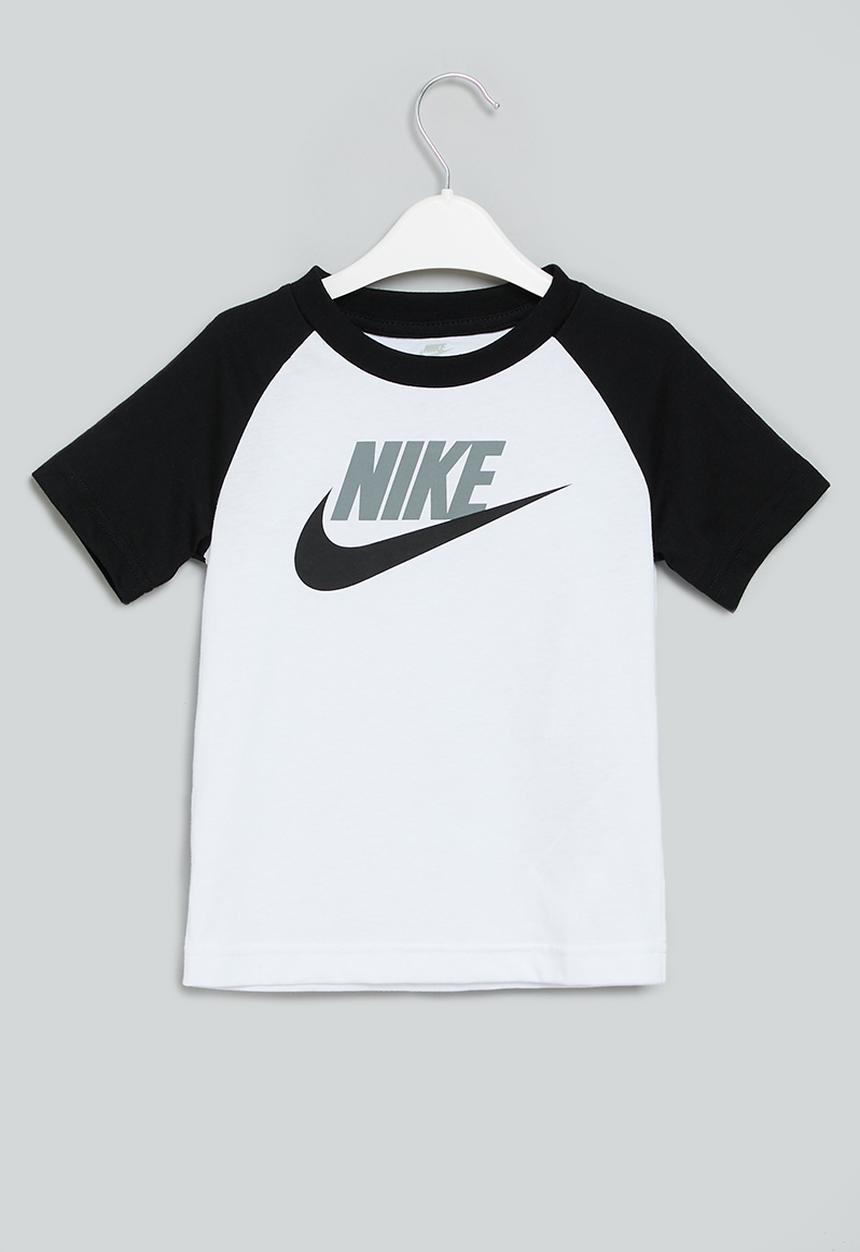 Nike - Nkb b nsw futura raglan tee - white & black