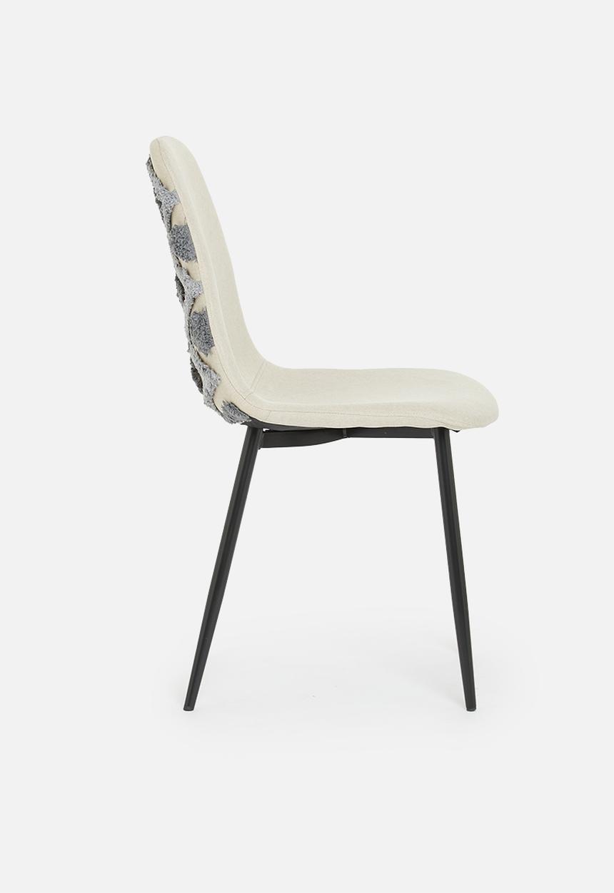Sixth Floor - Jade upholstered dining chair - grey