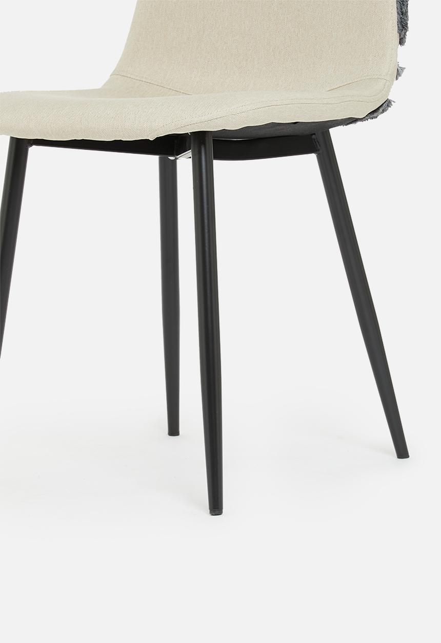 Sixth Floor - Jade upholstered dining chair - grey