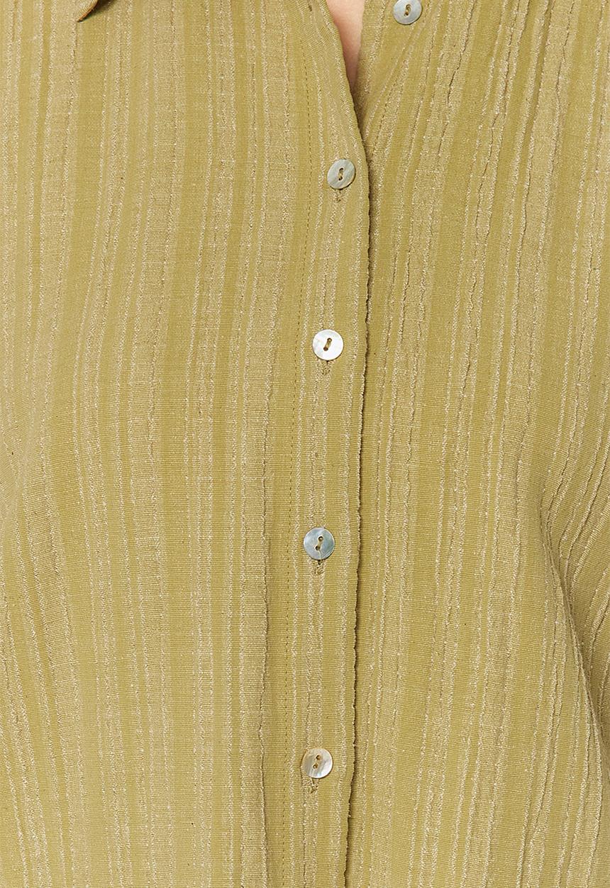 Trendyol - Two piece oversize shirt & short set - green